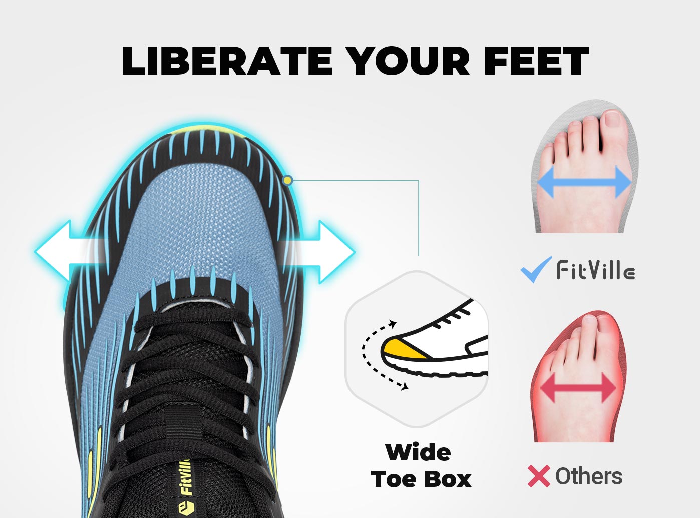 FitVille 남성용 트레일 러닝화 아치 지지대가 있 - Breathable Mesh Athletic Shoes 리뷰 및 가격