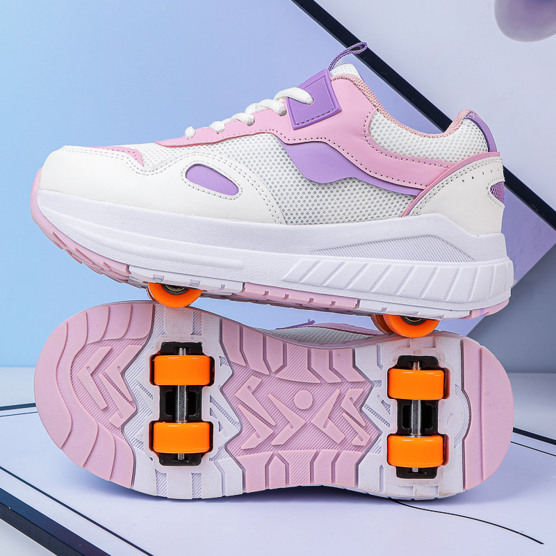 어린이용 롤러스케이트, 4개의 바퀴가 달린 분리형 스니 - Running Shoes 리뷰 및 가격